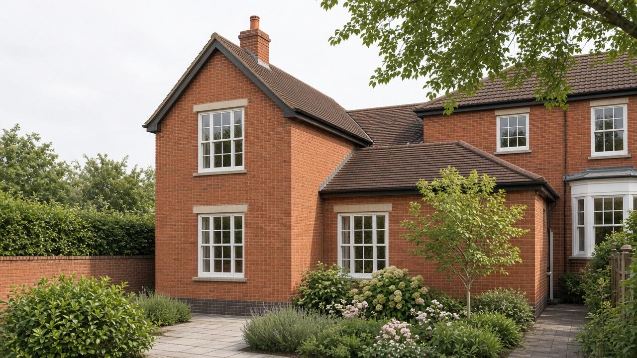 Placeholder photo of a double-storey side extension